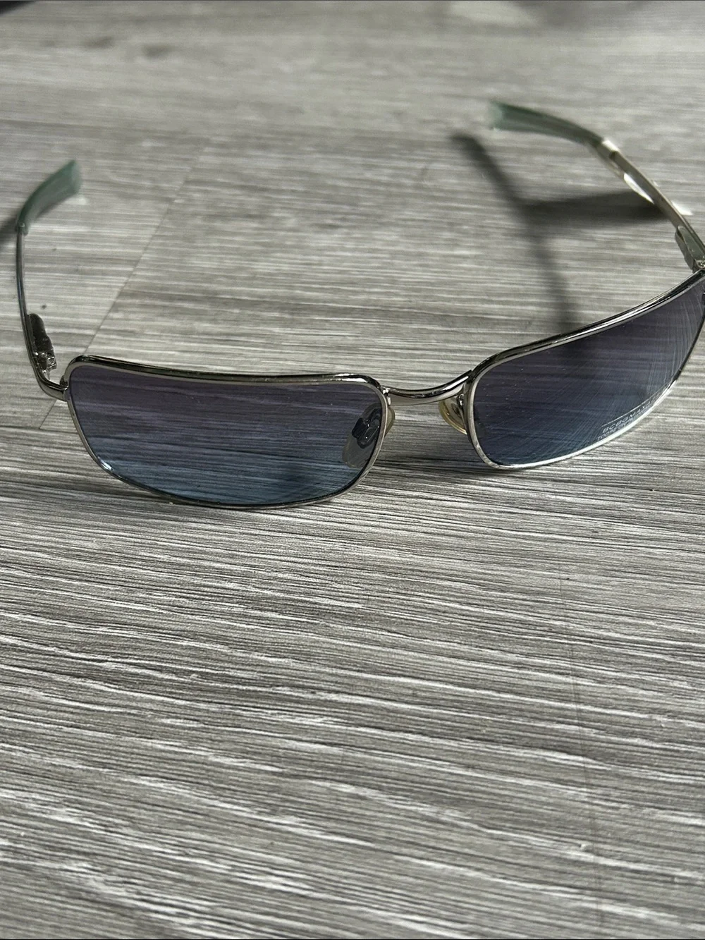 BCBGMaxAzria B907 Blue and Silver Sunglasses